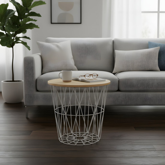 Metal & Wood Table Small